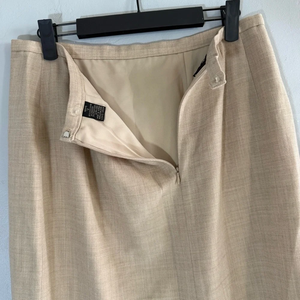 Vintage Dana Buchman Petite Wool A Line Skirt